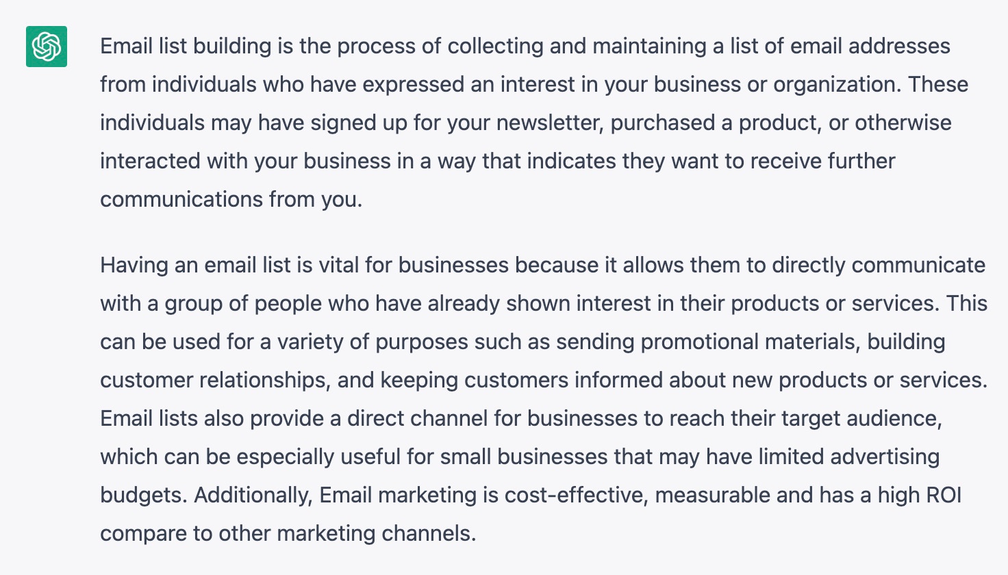 chatgpt prompts for email marketing campaigns