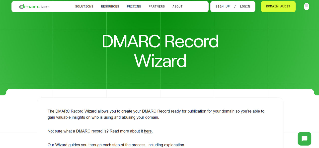 Dmarc record wizard
