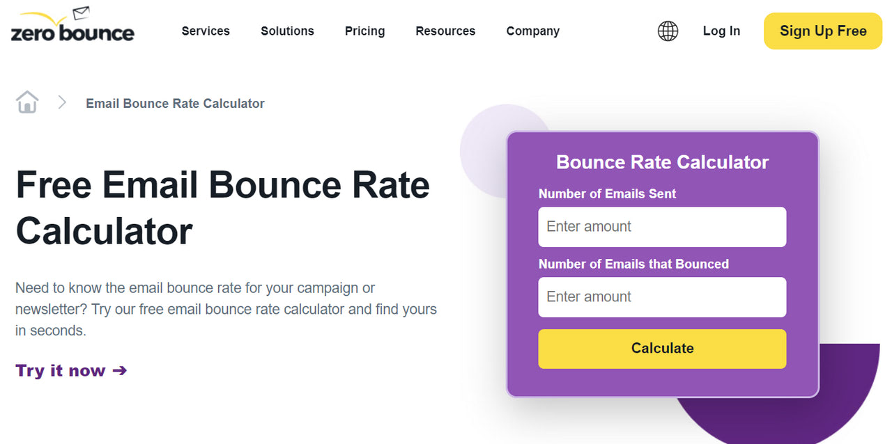 Free email bounce rate calculator