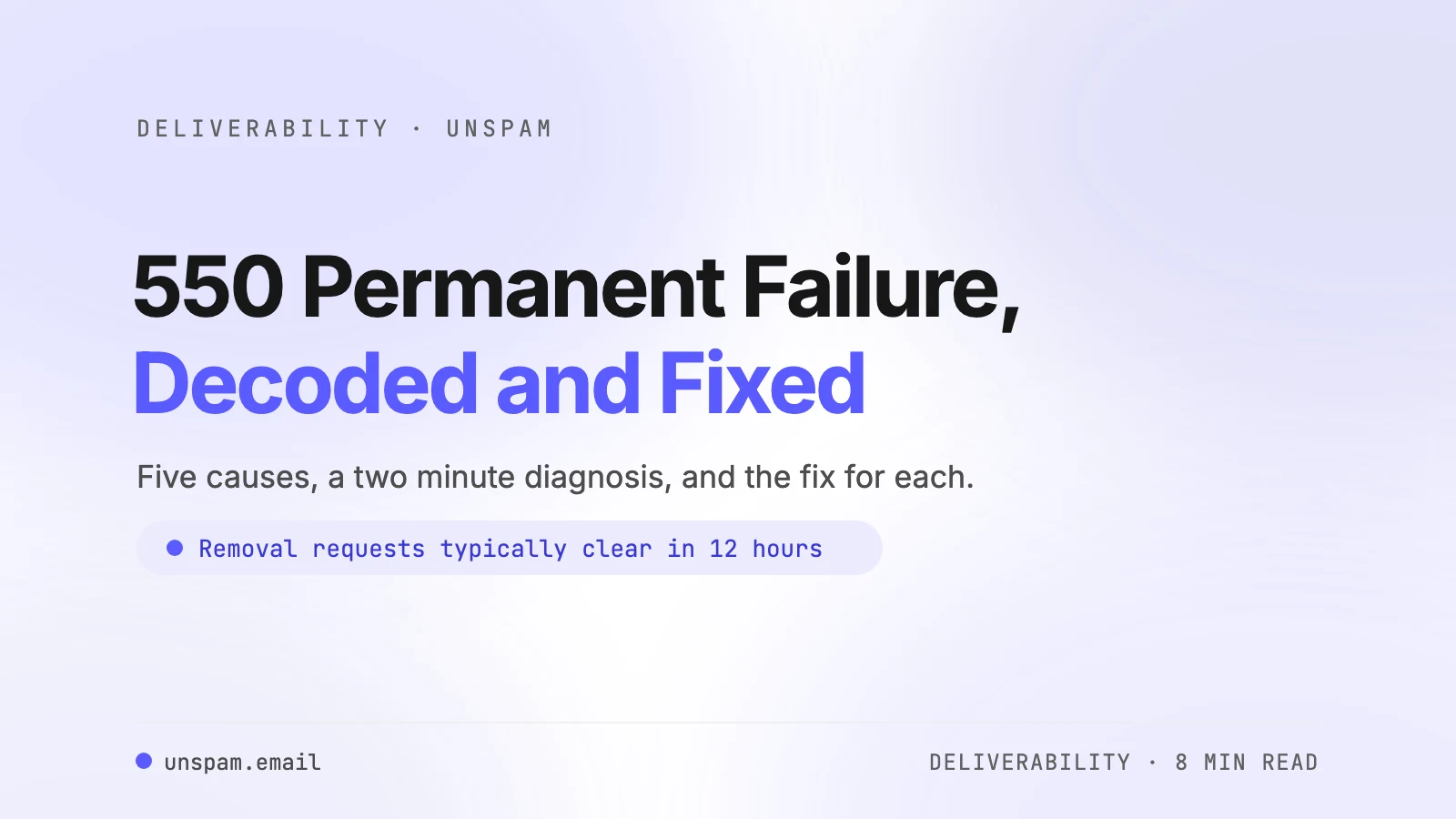 How to Fix '550 Permanent Failure for One or More Recipients'