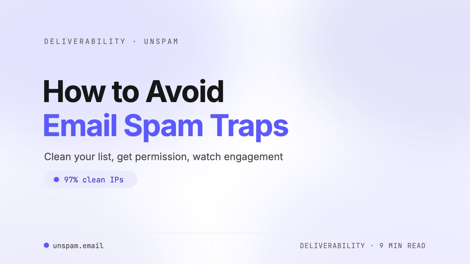 How to Avoid Email Spam Traps