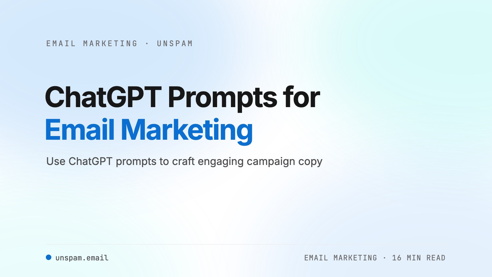 How to Use ChatGPT Prompts for Email Marketing