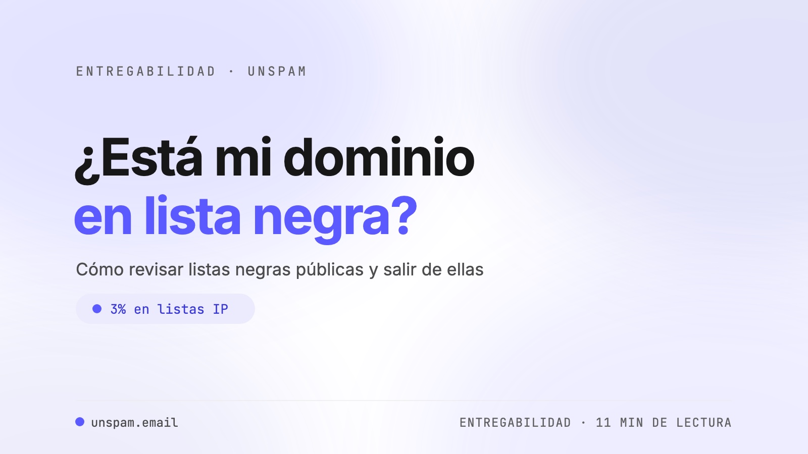 ¿Está mi dominio en listas negras? Cómo comprobarlo y salir de ellas