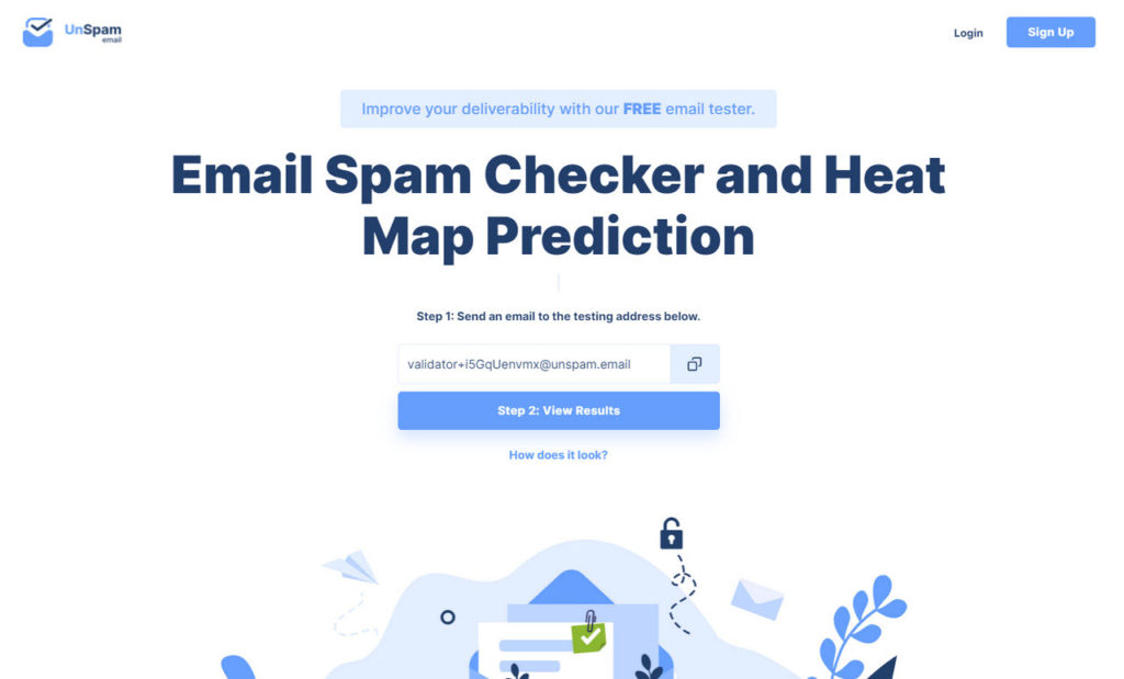 Unspam tool checking a mail server IP across email blacklists