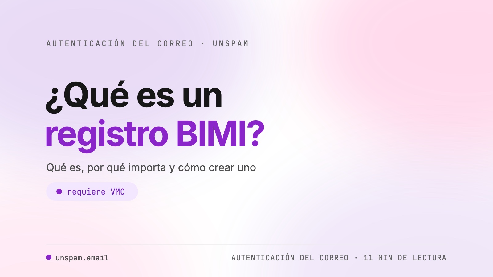 Qué es un registro BIMI y cómo crear uno