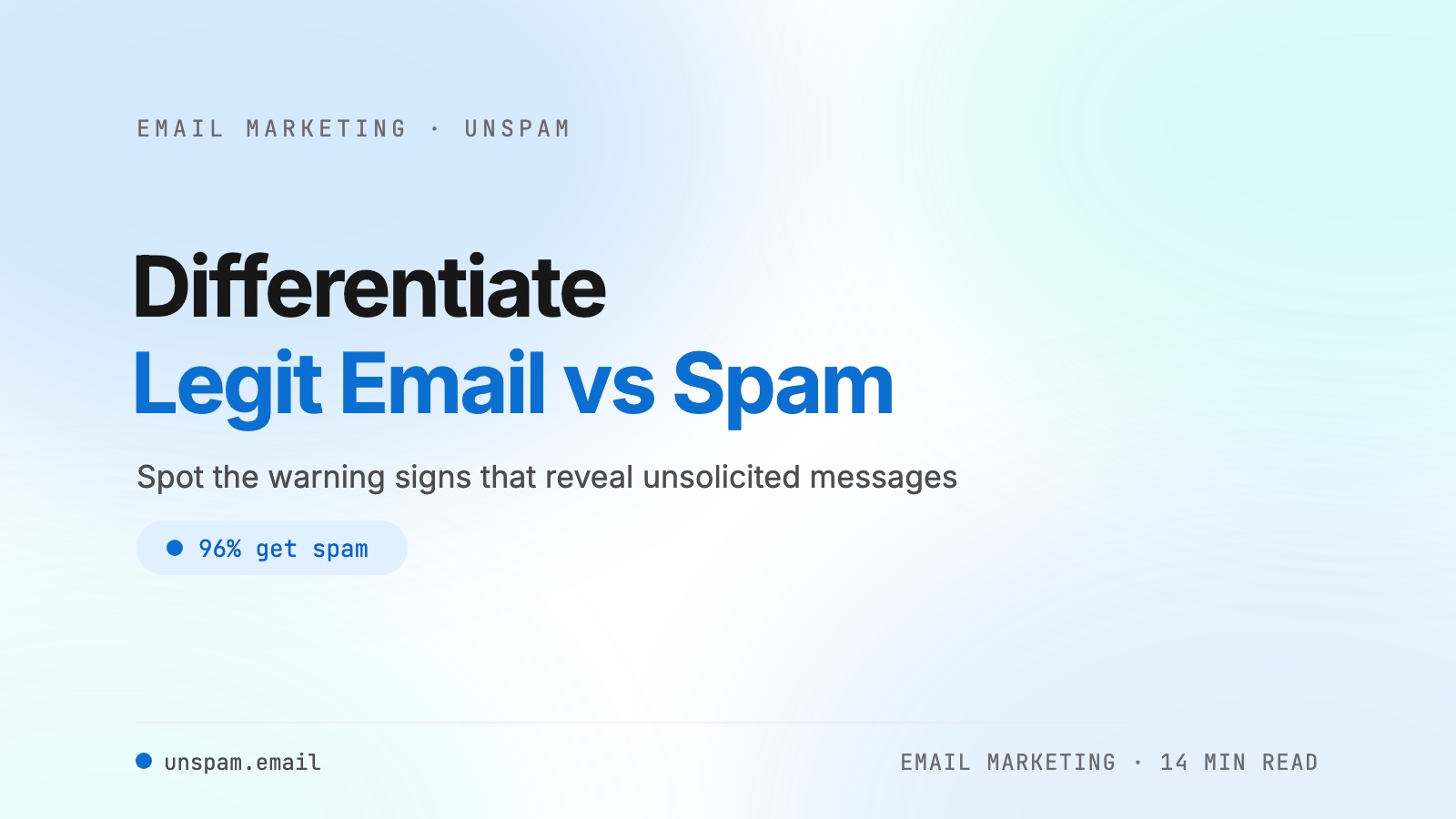 How to Differentiate Legitimate Emails from Spam