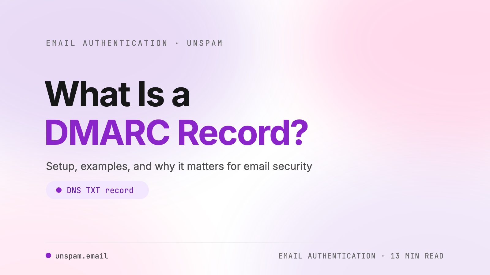 What Is a DMARC Record? Setup, Examples, and Why It Matters