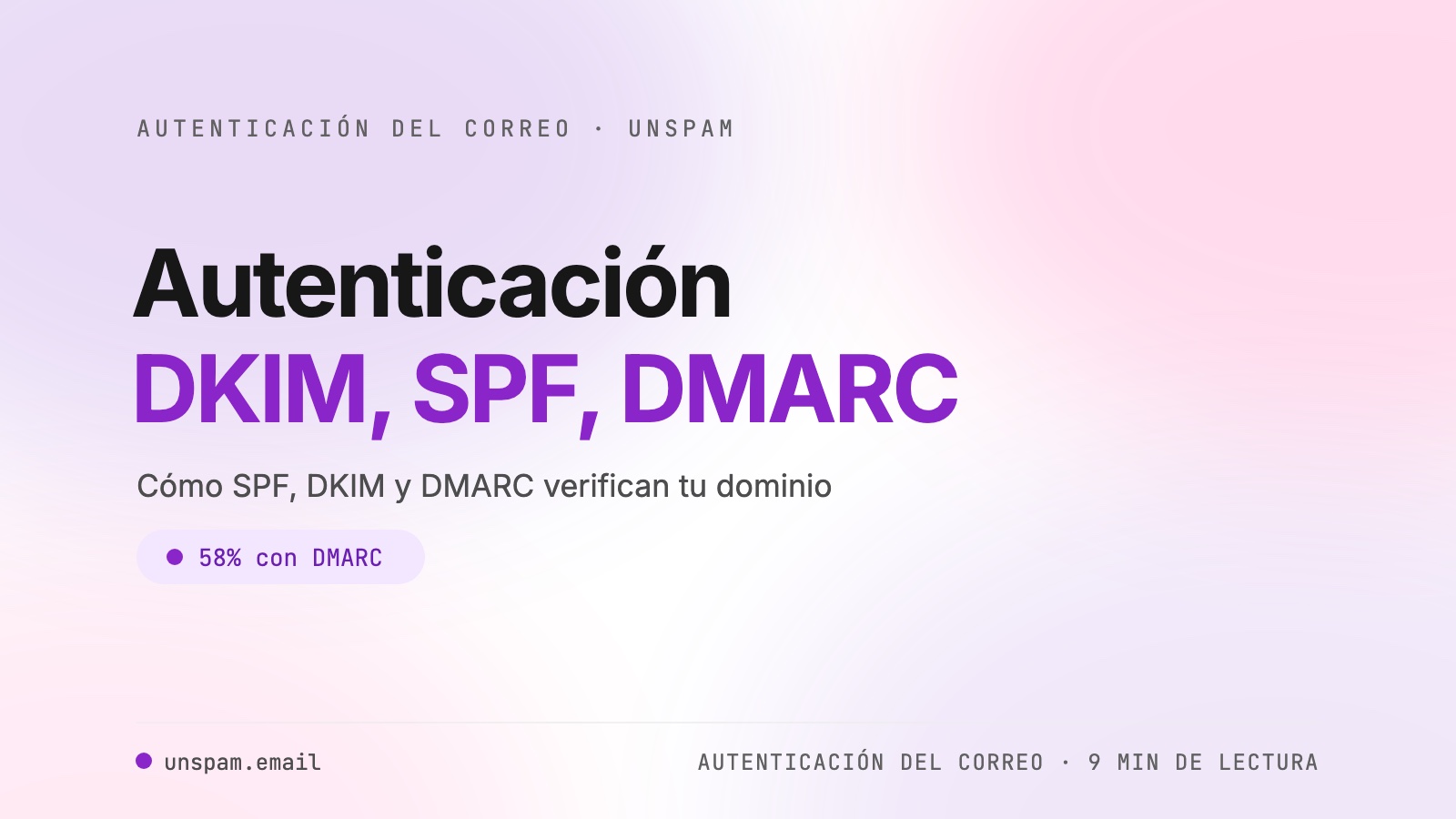 Autenticación del correo 101: DKIM, SPF y DMARC explicados