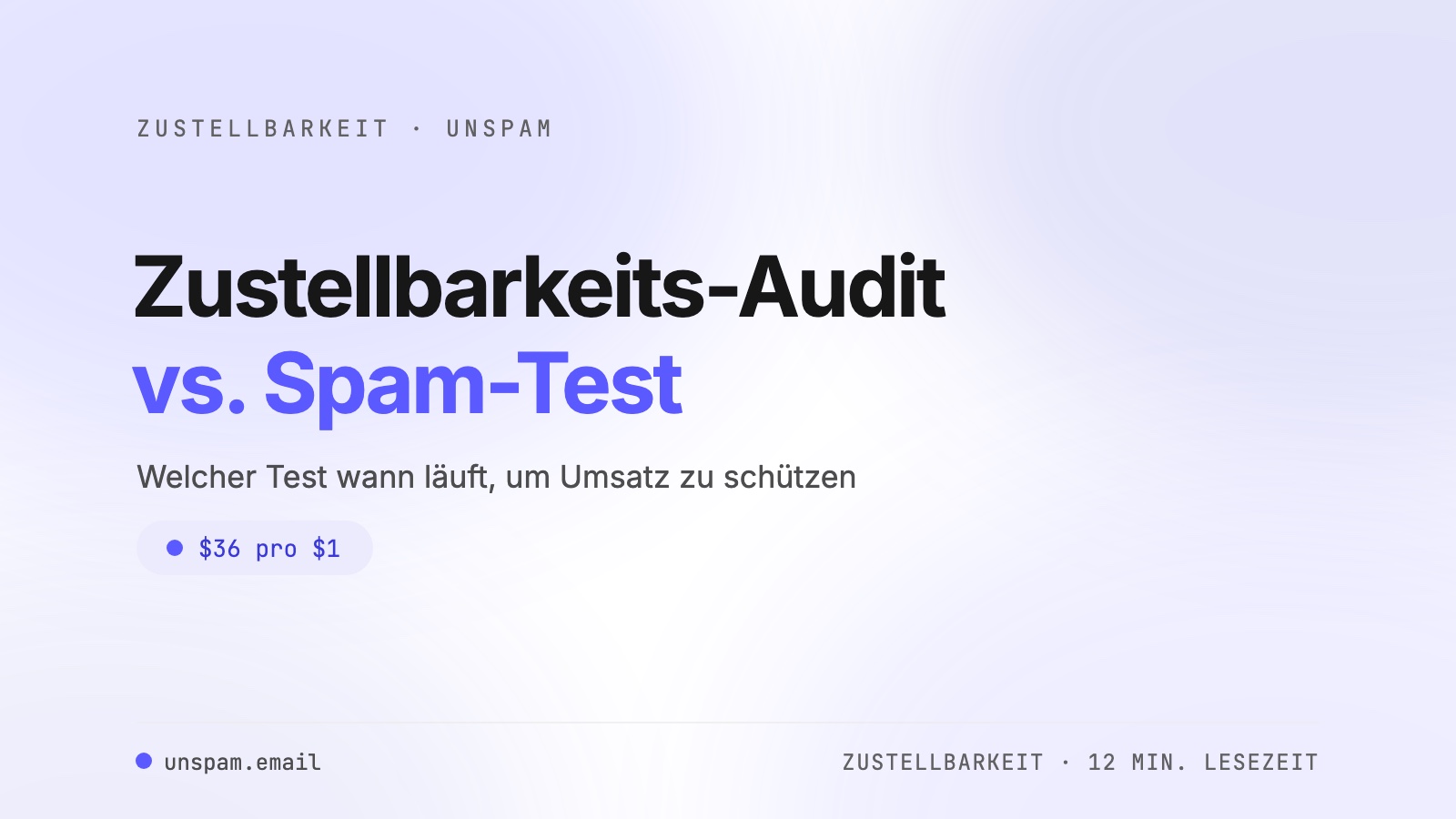 Zustellbarkeits-Audit vs. Spam-Test: wo liegt der Unterschied?