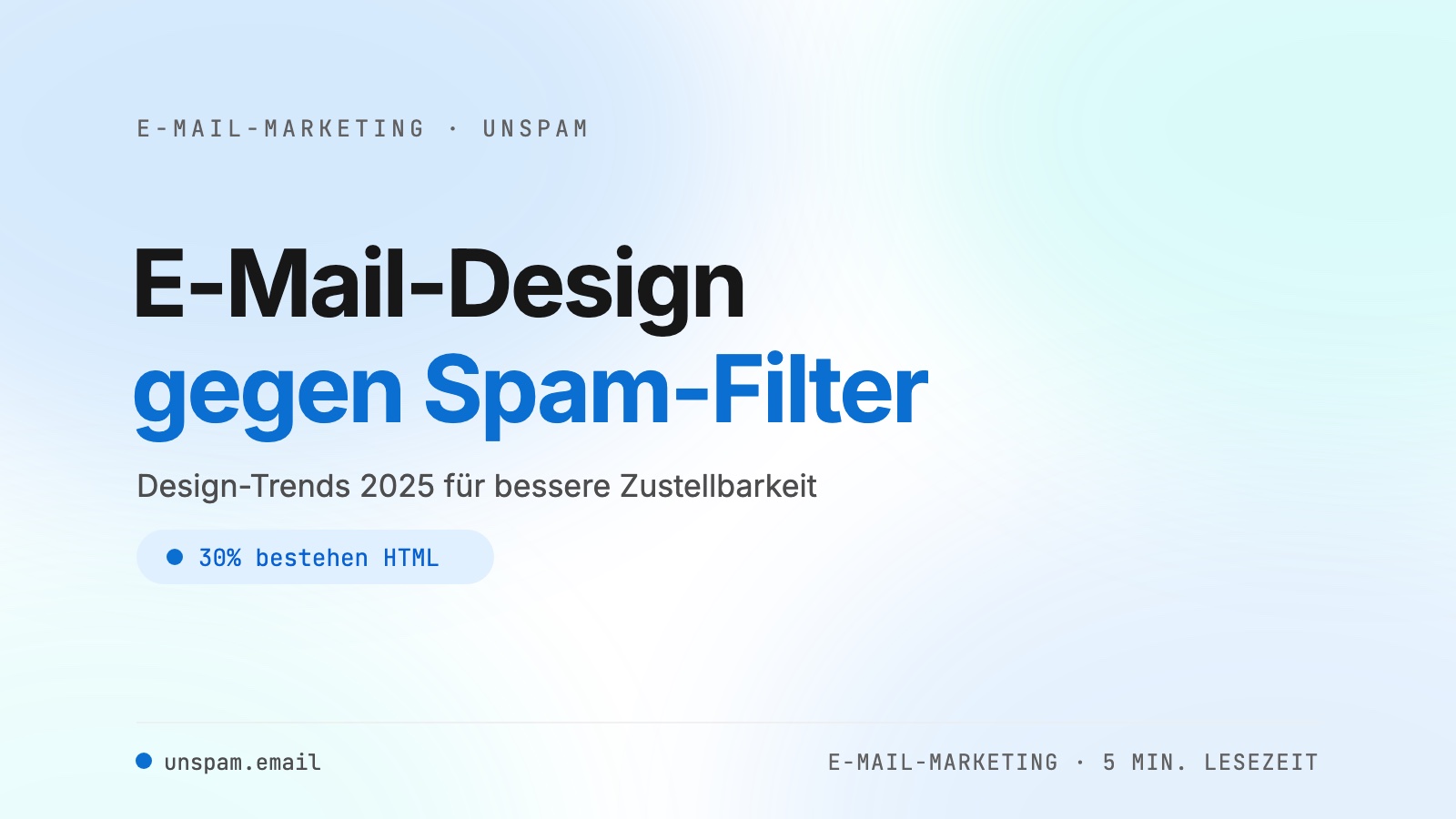 E-Mail-Design-Trends 2025: bessere Zustellbarkeit, weniger Spam