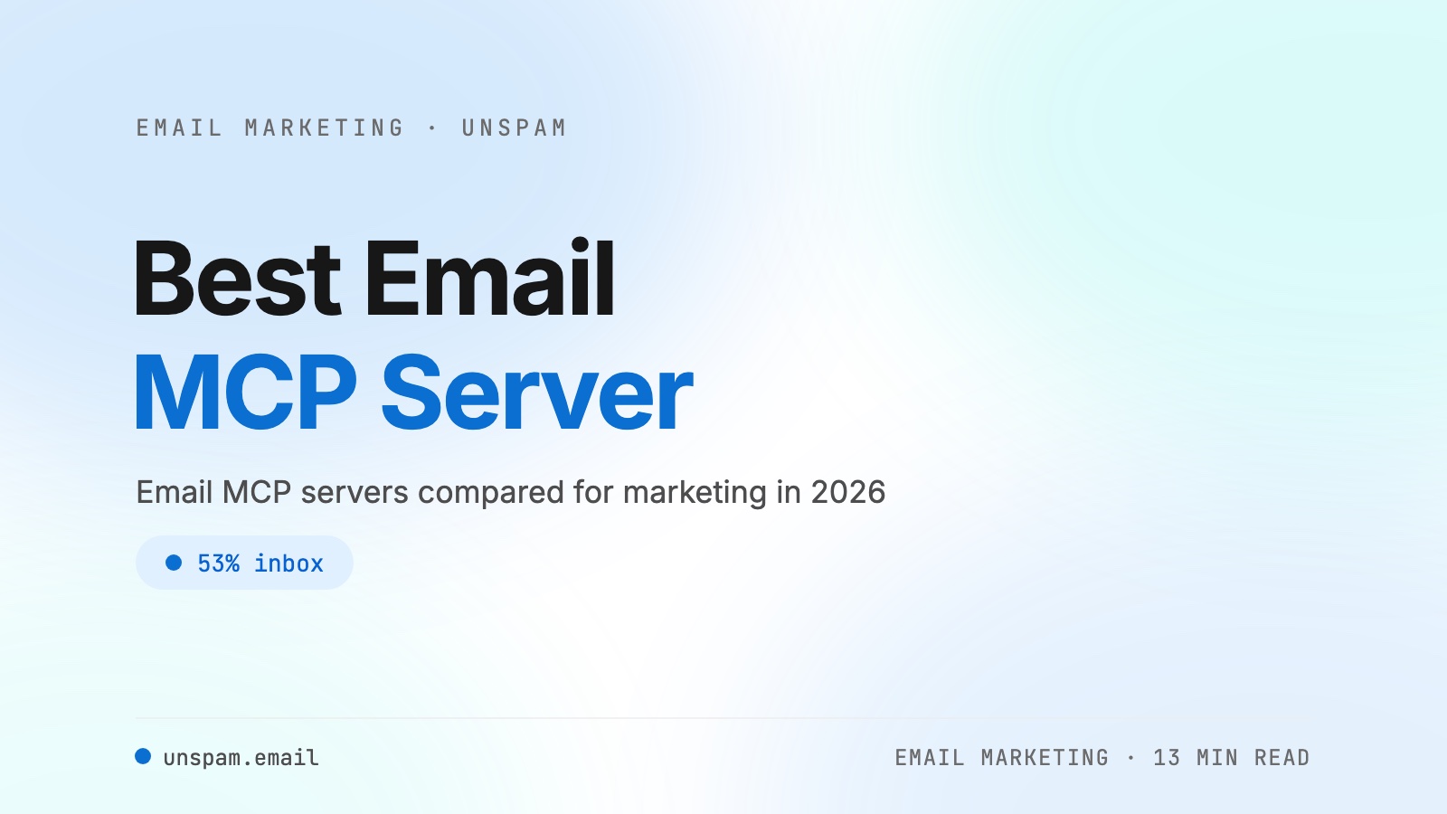 Best Email MCP Server for Email Marketing in 2026