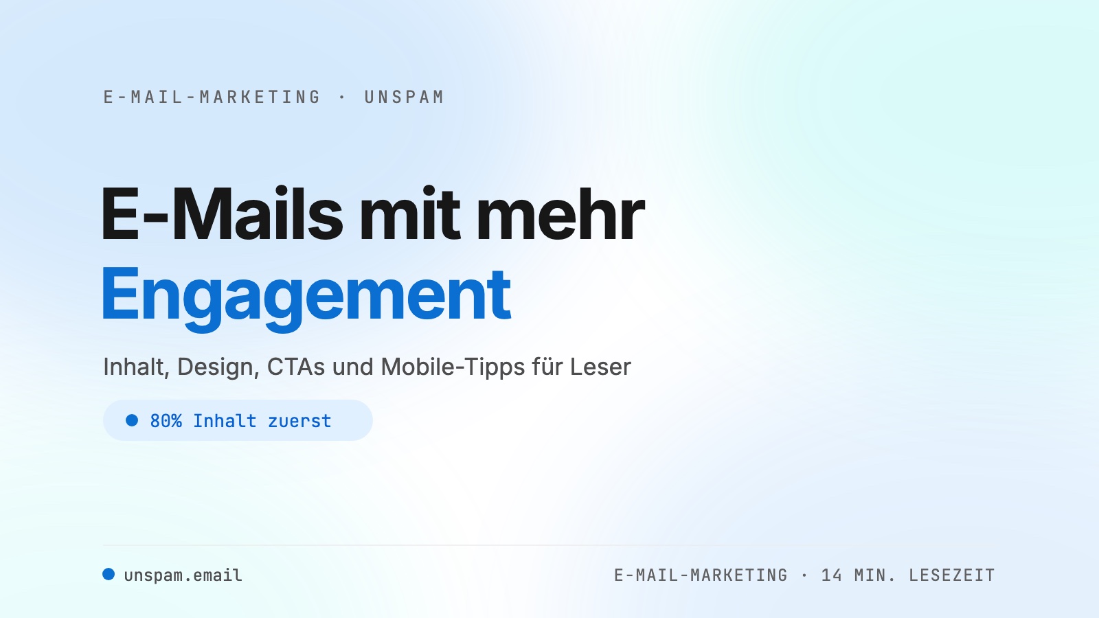 E-Mails mit mehr Engagement, die im Posteingang landen