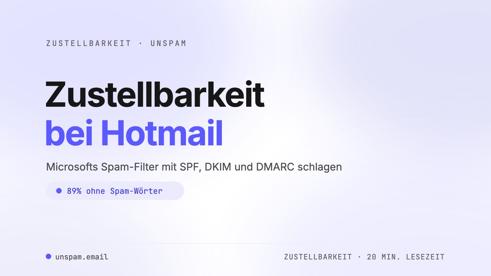 Hotmail-Zustellbarkeit 2025: Probleme finden und beheben