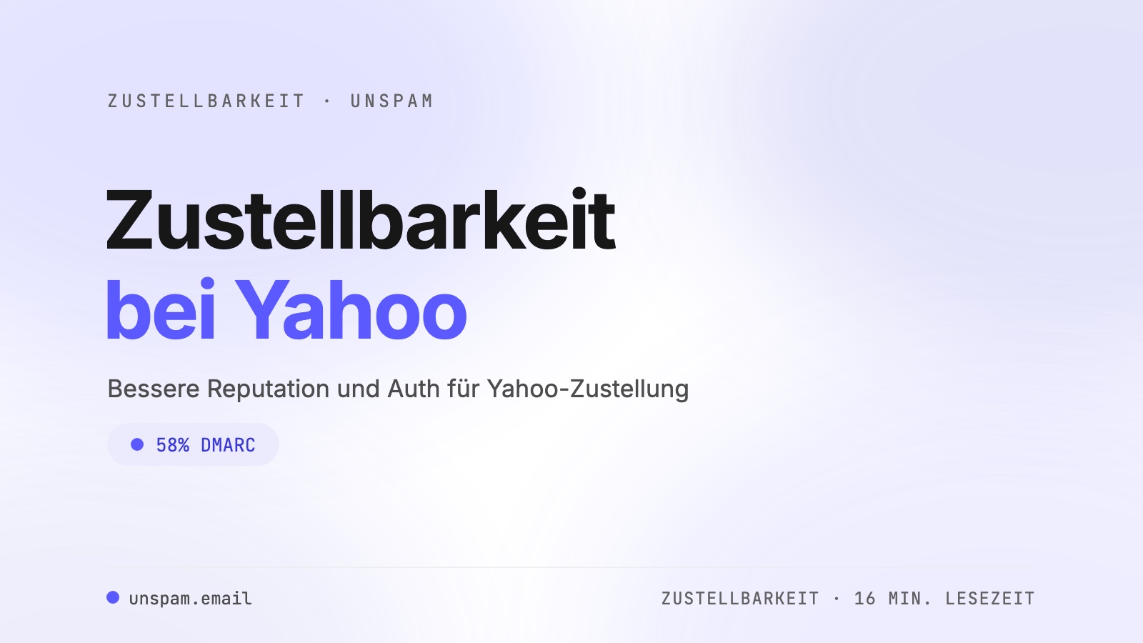 Yahoo-Zustellbarkeit: Probleme finden und beheben