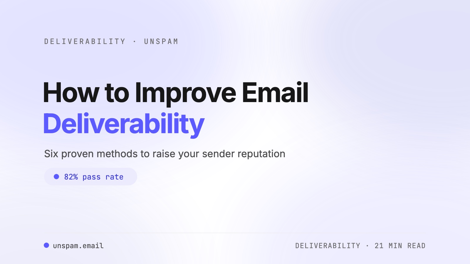 How to Improve Email Deliverability: 6 Proven Methods [2026]