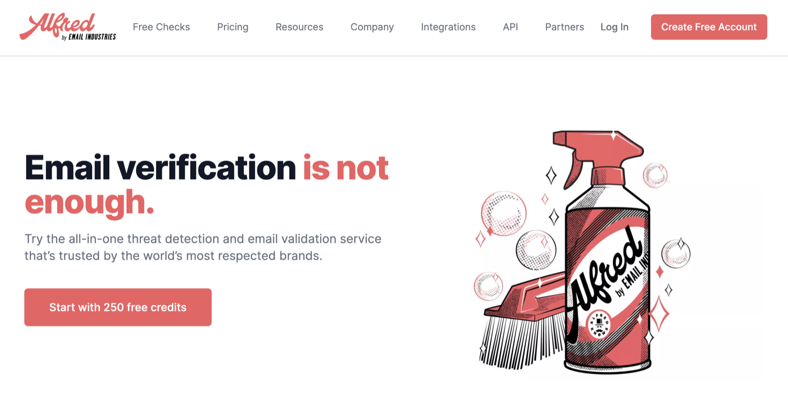 Alfred email verification and list cleaning tool