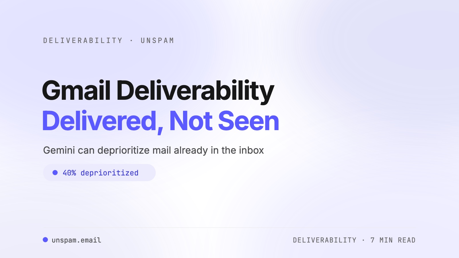 Gmail Deliverability in the Gemini Era: Delivered Doesn’t Mean Seen