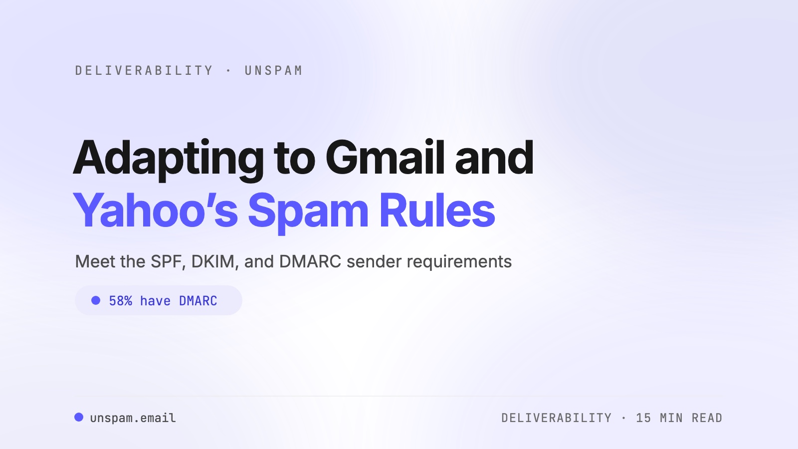 Adapting to Gmail and Yahoo’s Spam Protection Requirements