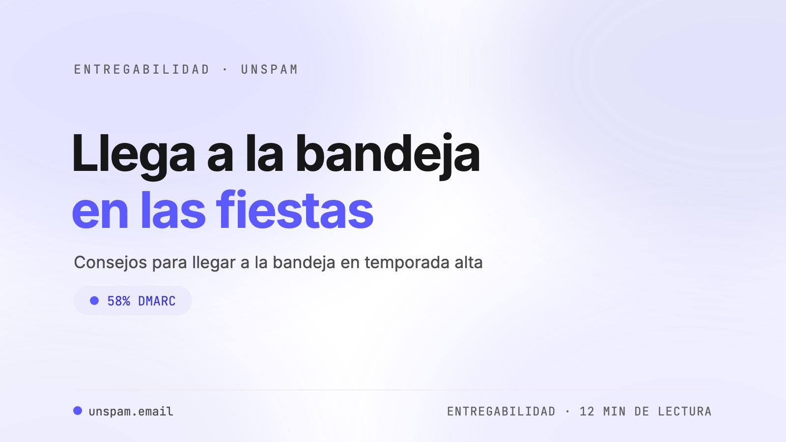 Bandeja de entrada en Navidad: consejos probados de entregabilidad del correo