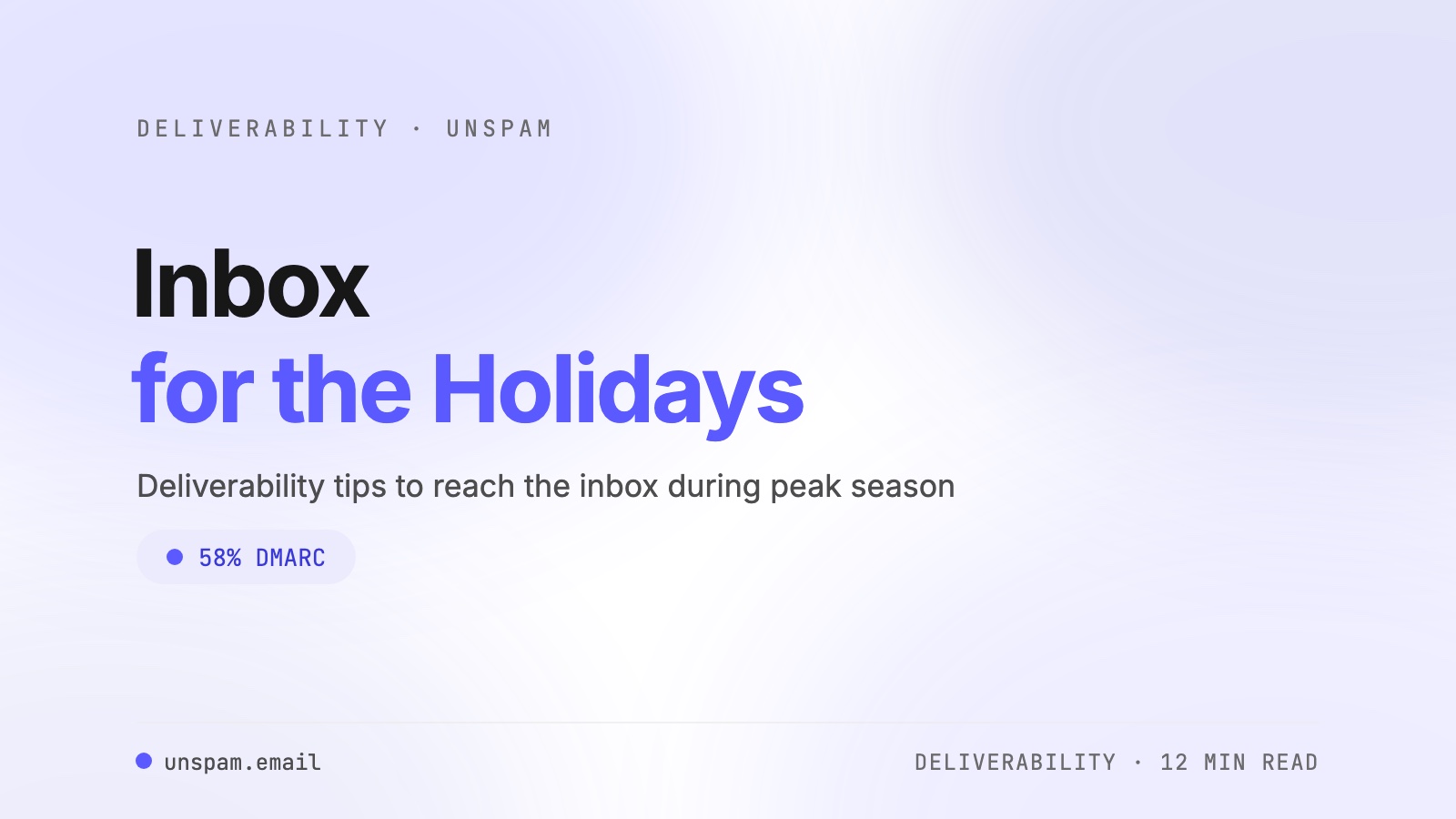 Inbox for the Holidays: Proven Email Deliverability Tips