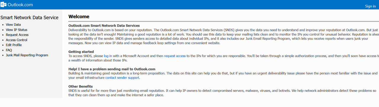 Microsoft Smart Network Data Service