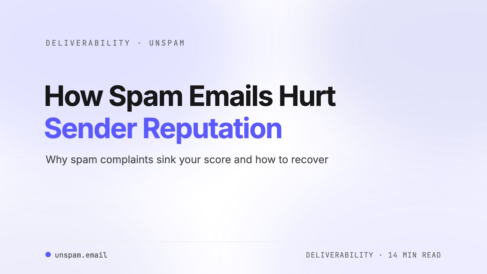 How Spam Emails Affect Your Sender Reputation