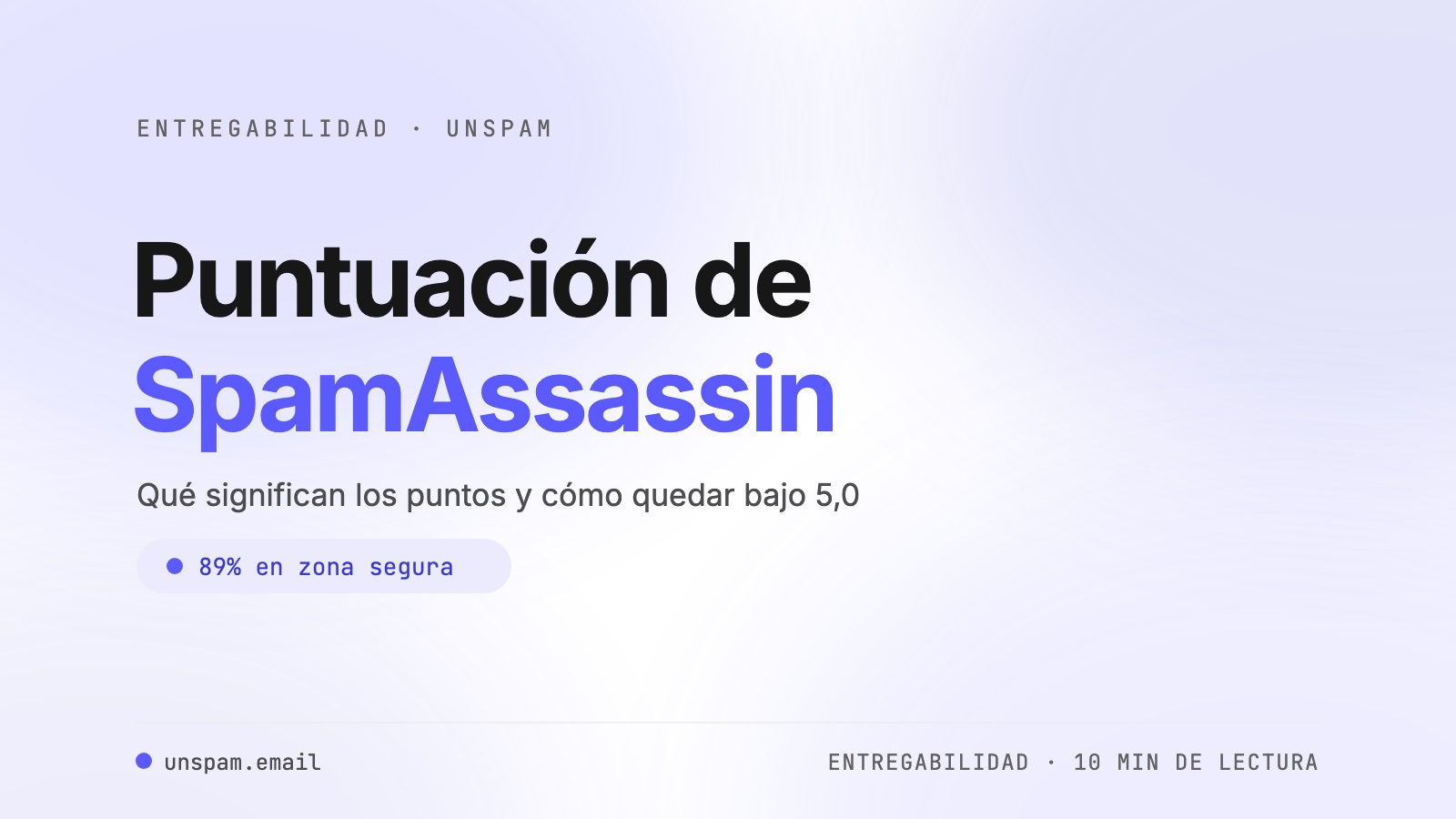 La puntuación de SpamAssassin explicada: cuál es buena, cuál es spam y cómo bajar la tuya