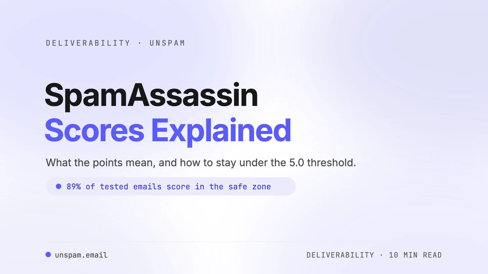 SpamAssassin Score Explained: What Is Good, What Is Spam, and How to Lower Yours
