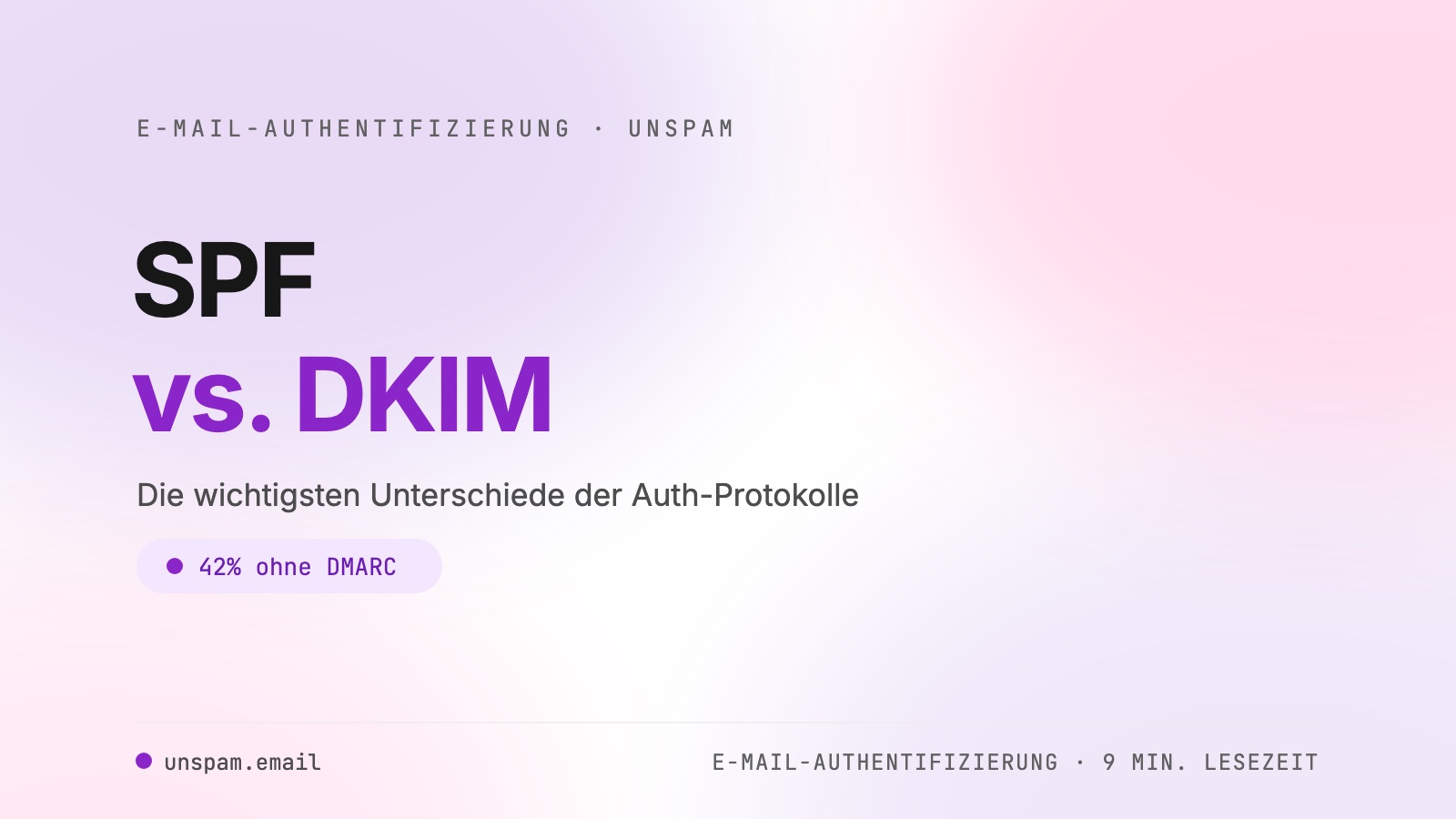 SPF vs. DKIM: die wichtigsten Unterschiede erklärt