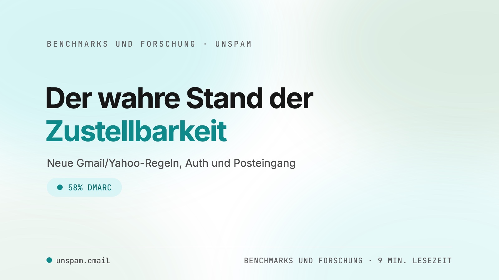 Der wahre Stand der E-Mail-Zustellbarkeit