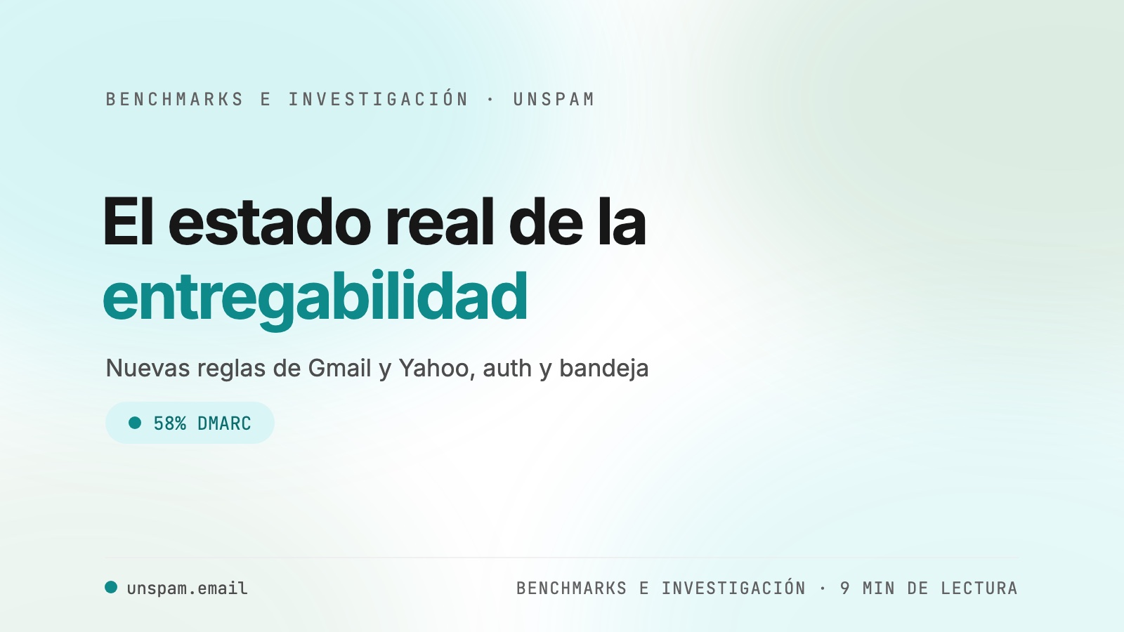 El estado real de la entregabilidad del correo