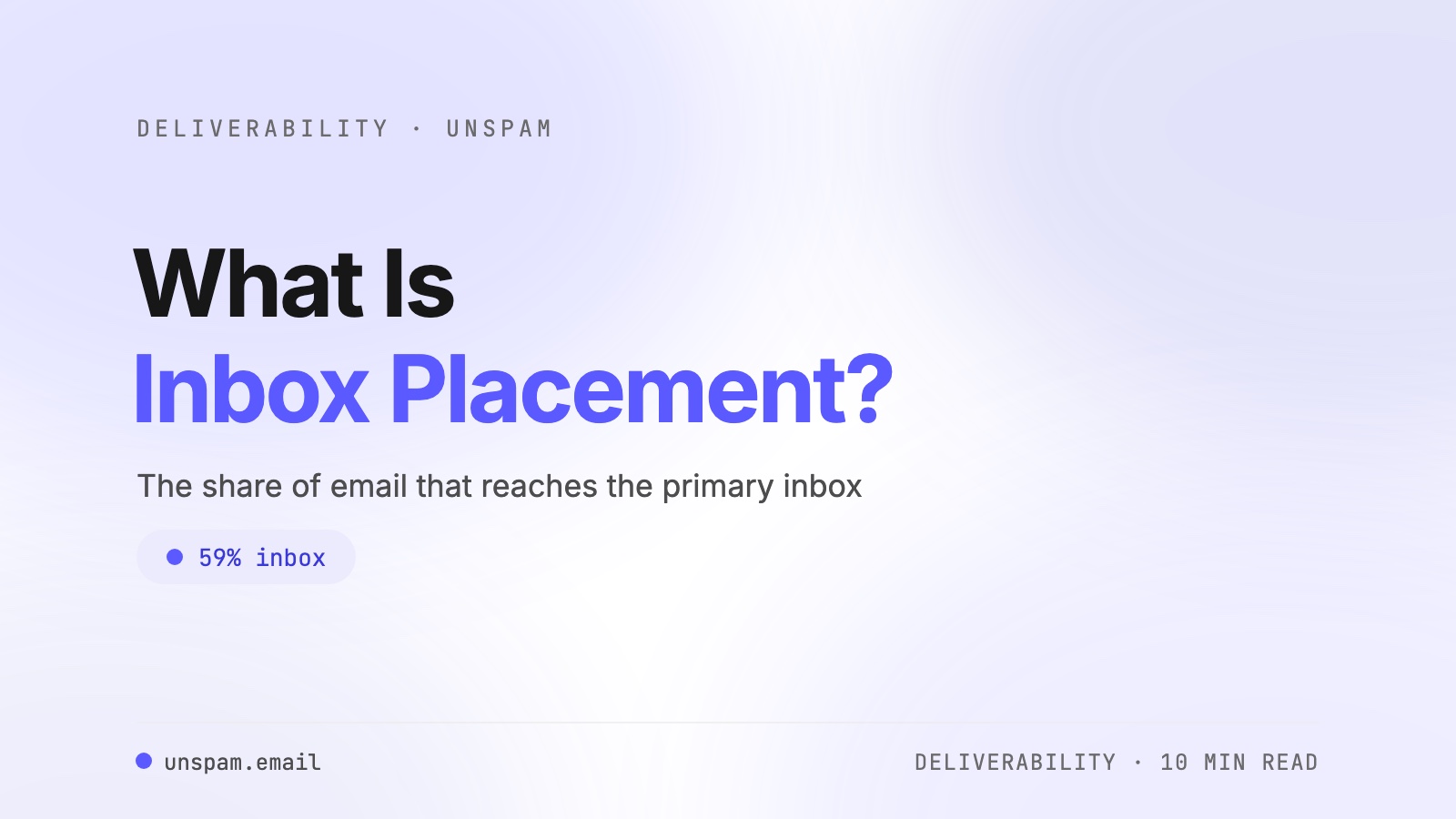 What Is Inbox Placement? How It Works and 2026 Benchmarks