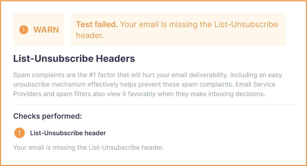 List Unsubscribe Headers